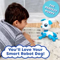 Chien Robot Télécommandé Bleu pour Enfants – LED & Sons Fun