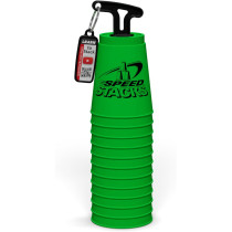 Speed Stacks Official Sport Stacking Set - 12 Green Cups & Stem