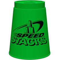Speed Stacks Official Sport Stacking Set - 12 Green Cups & Stem