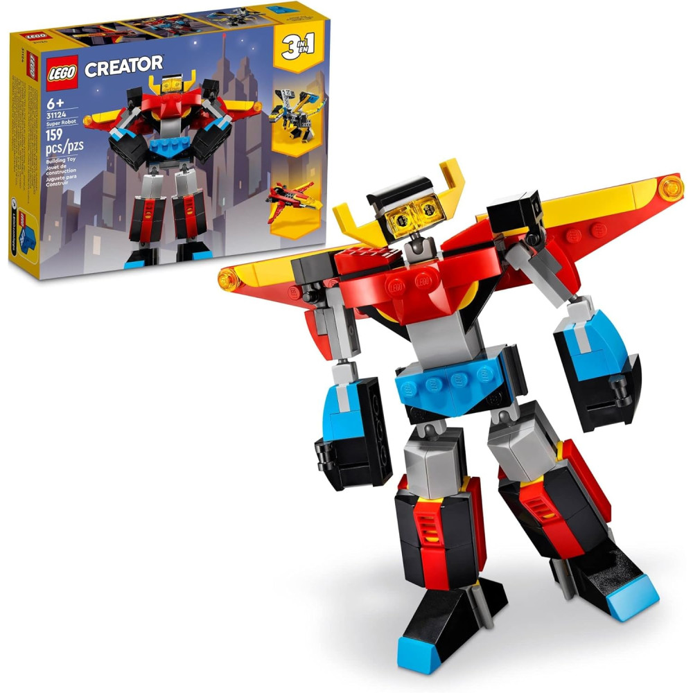 LEGO Creator 3-en-1 Super Robot : Kit de construction créatif 7+