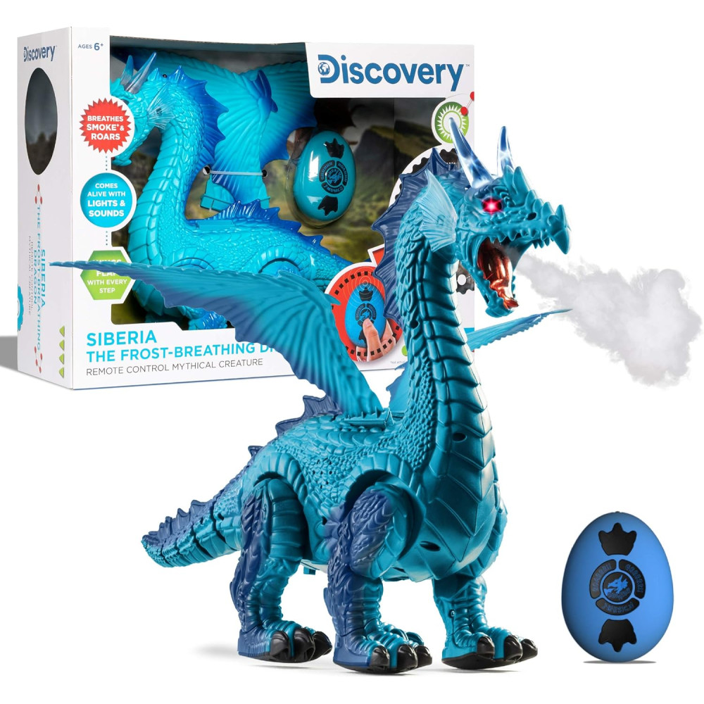 Discovery Kids RC Dragon Smoke Toy – Realistic Roaring, Light-Up & Remote Control