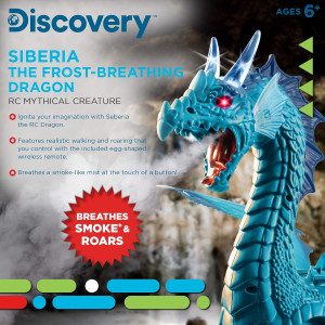 Discovery Kids RC Dragon Smoke Toy – Realistic Roaring, Light-Up & Remote Control