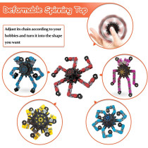 10 pcs Fidget Spinners Déformables – Jouets Anti-Stress Créatifs