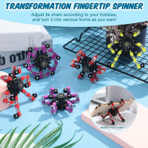 10 pcs Fidget Spinners Déformables – Jouets Anti-Stress Créatifs