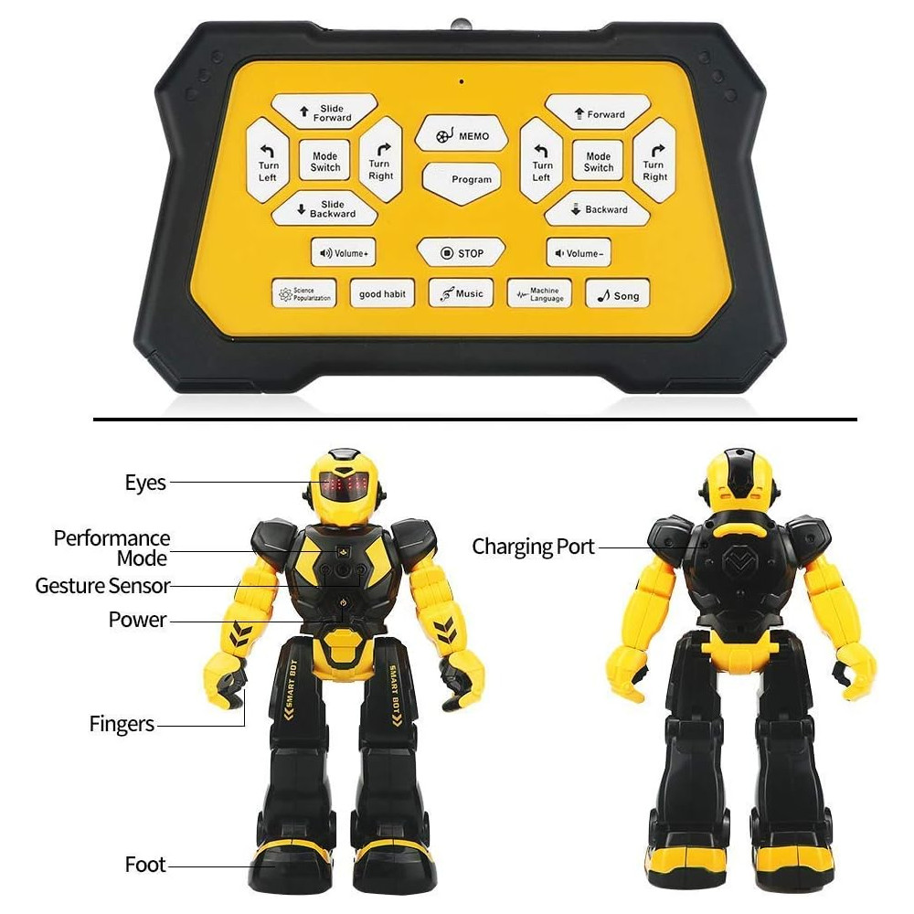 Programmable RC Robot Toy for Kids – Gesture Sensor, Speak, Dance & More
