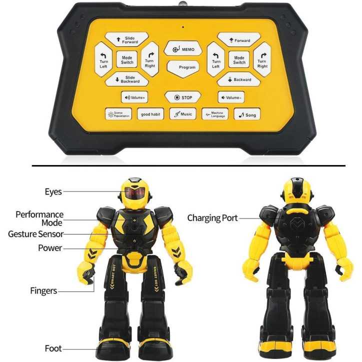 Robot Télécommandé Intelligent pour Enfants : Danse, Chante & Programme Facile ! Robot Télécommandé Intelligent pour Enfants : Danse, Chante & Programme Facile !