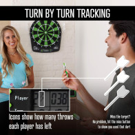 Cible Électronique Compacte Fat Cat Sirius 13.5 Noir/Vert