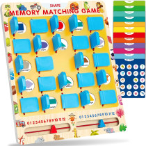 Matching Memory Game for Kids Ages 3-8 | Travel & Birthday Gift Toy