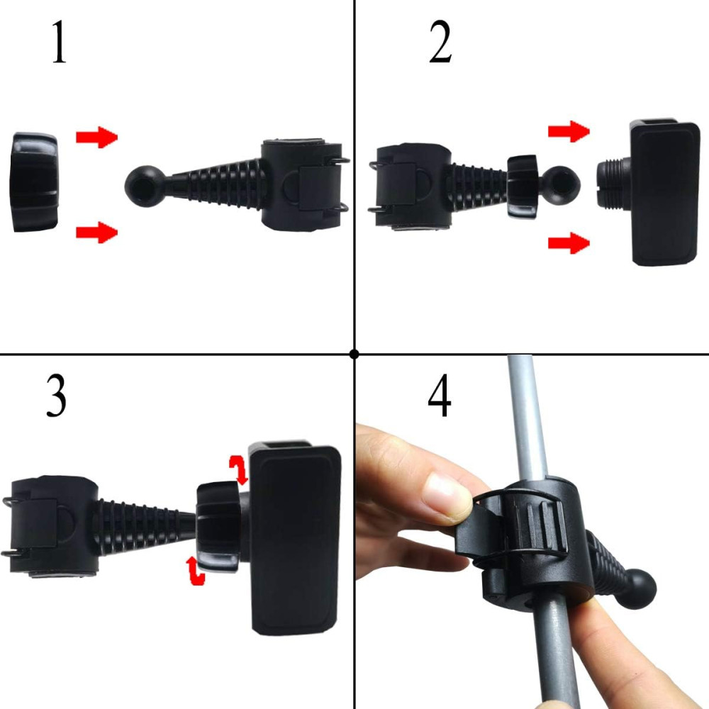 Golf Phone Holder Clip for Swing Recording – Fits Alignment Sticks & Shafts