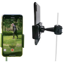 Support Téléphone Golf Noir - Clip Enregistrement Swing Smartphone