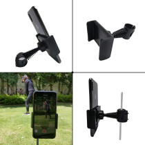 Golf Phone Holder Clip for Swing Recording – Fits Alignment Sticks & Shafts