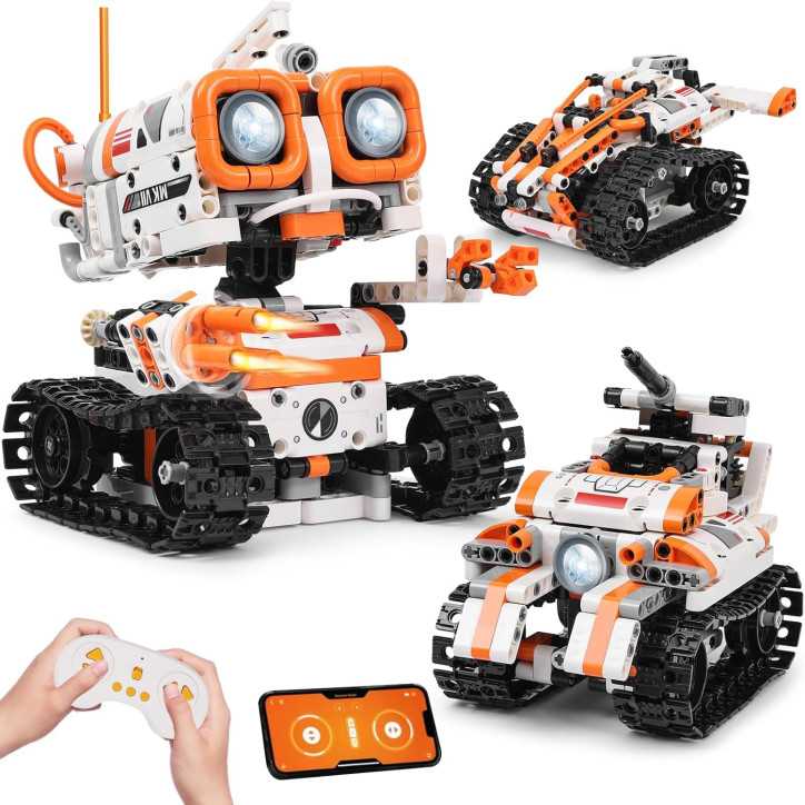 Kyanio 3-in-1 STEM Robot Building Kit: Remote Control, Tank & Vehicle - 560 Pieces of Creative Fun!