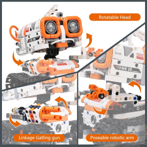 STEM Robotics Kits for Kids 8-14 | 3-in-1 Remote & App Control Robot