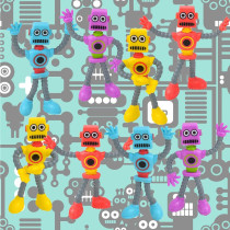 ArtCreativity Bendable Robot Figures - 12 Flexible Fidget Toys for Kids
