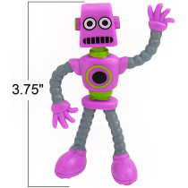 ArtCreativity Bendable Robot Figures - 12 Flexible Fidget Toys for Kids