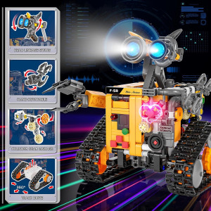 4-in-1 Robot Building Kit for Kids & Adults | STEM Coding Toy, Remote Controlled