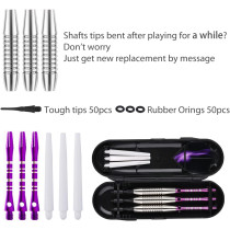 Colorful Soft Tip Darts Set - 18g & 21g with Flights & O-Rings
