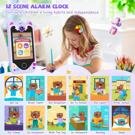 Téléphone Éducatif Licorne pour Enfants: Jeux, Histoires & Photos (3-6 ans)