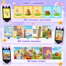 Kids Smartphone Toy for Girls | Toddler Gift Age 3-6, Touchscreen & Games