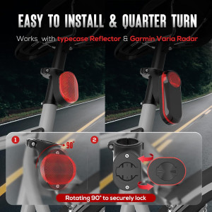 Airtag Bike Mount - Hidden Seatpost Holder for Apple Airtags & Garmin