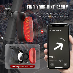 Airtag Bike Mount - Hidden Seatpost Holder for Apple Airtags & Garmin
