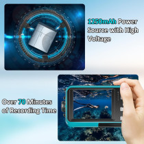 4K Waterproof Underwater Camera 11FT Dual-Screen 56MP with 32GB Card