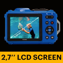 KODAK PIXPRO WPZ2 16MP Waterproof Rugged WiFi Digital Camera Blue