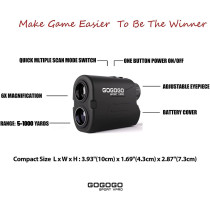 Gogogo Sport Vpro GS03 : Télémètre Laser Golf & Chasse 1200Yards