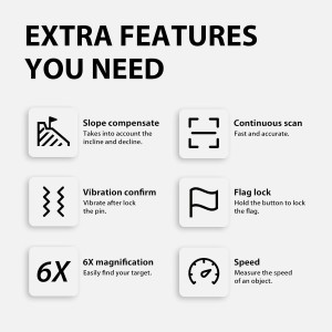 Gogogo Sport Vpro GS03 : Télémètre Laser Golf & Chasse 1200Yards