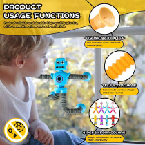 Jouets Sensoriels Robot 4 pcs pour Enfants 3-9 ans