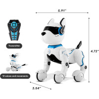 Robot Chien Interactif Intelligent: Commandes Vocales, Programmable, Danse - Le Cadeau Éducatif Parfait!