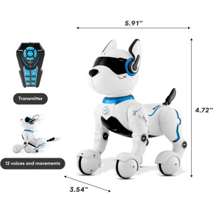 Top Race Rechargeable Robot Dog for Kids 5-7 – Interactive & Programmable