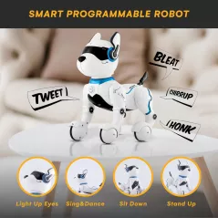 Chien Robot Rechargeable Interactive pour Enfants 5-7 ans