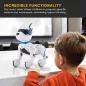 Robot Chien Interactif Intelligent: Commandes Vocales, Programmable, Danse - Le Cadeau Éducatif Parfait!