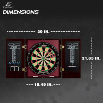 EastPoint Sports Dartboard & Cabinet Set – Easy Assembly, All Accessories Included