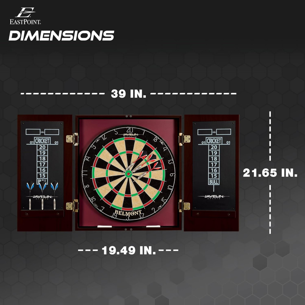 EastPoint Sports Dartboard & Cabinet Set – Easy Assembly, All Accessories Included
