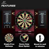 EastPoint Sports Dartboard & Cabinet Set – Easy Assembly, All Accessories Included
