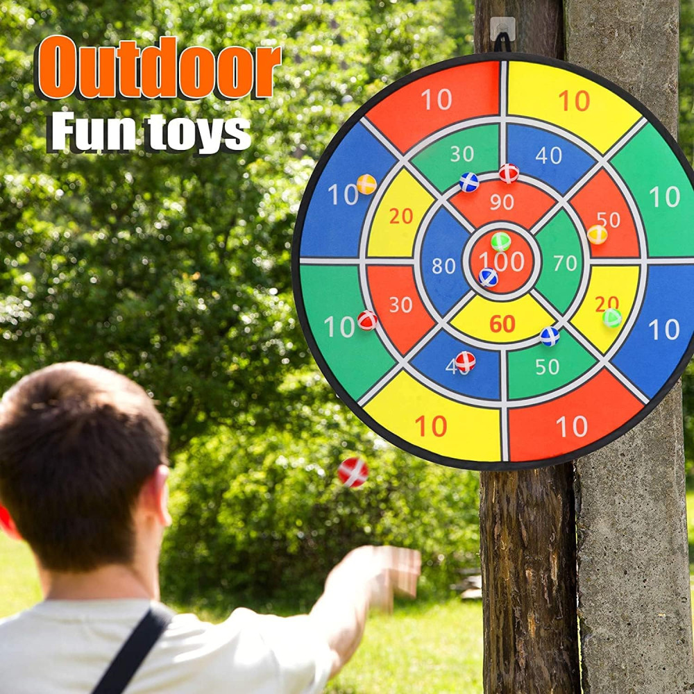 BooTaa 29 Kids Dart Board with Sticky Balls – Fun Indoor/Outdoor Game