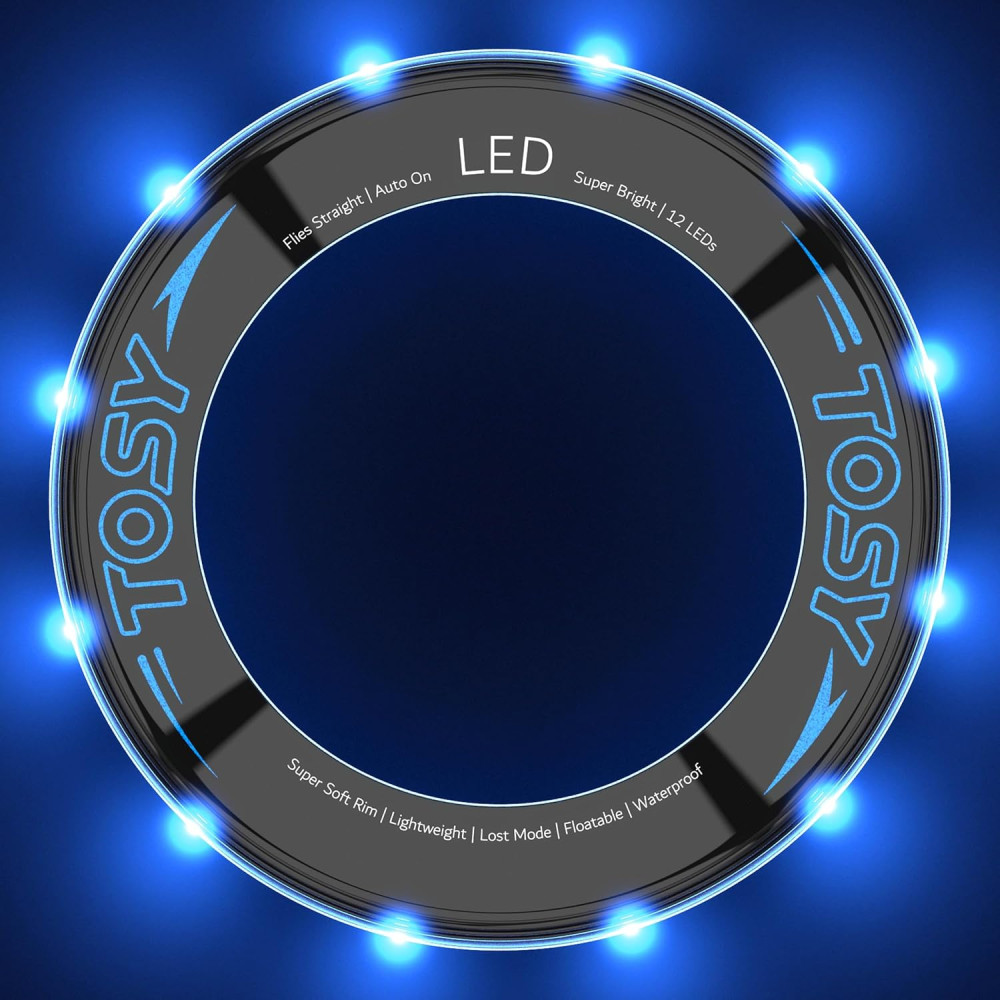 TOSY Flying Ring - Super Bright RGB LED Toy for Kids, Waterproof & Safe