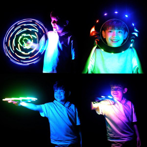 TOSY Flying Ring RGB - Jouet Lumineux Étanche pour Enfants