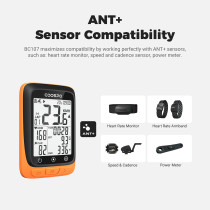 COOSPO Compteur Vélo GPS Sans Fil Étanche 2.4 LCD