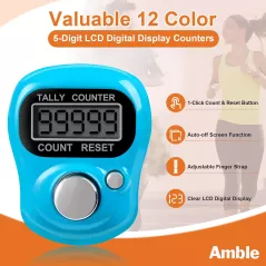 Amble Pack de 12 Compteurs Electroniques LCD: Suivez vos Tours, Points et Marchandises Facilement!