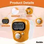Amble Pack de 12 Compteurs Electroniques LCD: Suivez vos Tours, Points et Marchandises Facilement!