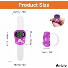 Amble Compteur Digital 12 Pack LCD 5 Chiffres pour Comptage