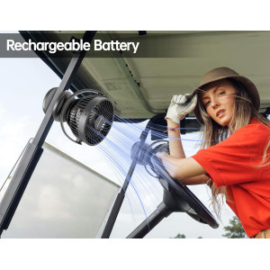 Ventilateur Rechargeable Golf Cart pour EZGO Club Car Yamaha