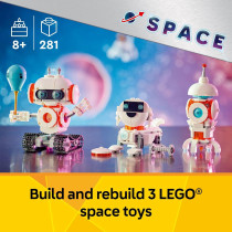 LEGO Creator 3 en 1 Robot Espace - Jouet Construction 8+