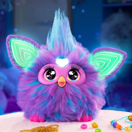 Furby Purple interactif avec 15 accessoires mode pour enfants