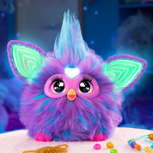 Furby Purple interactif avec 15 accessoires mode pour enfants