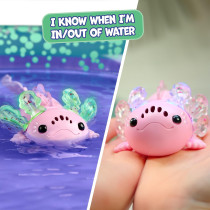 Axolotl interactif Alix avec piscine gonflable et lumières