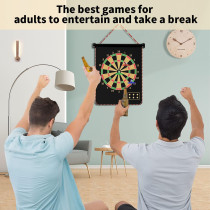Jeu de fléchettes magnétique Mixi pour enfants, 12 fléchettes